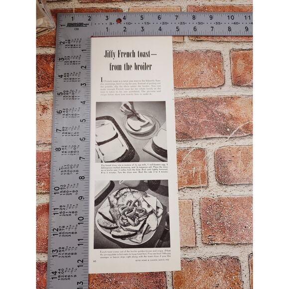 1950 Jiffy French Toast From the Broiler Vtg Print Article Breakfast Recipe Idea - Picture 3 of 6
